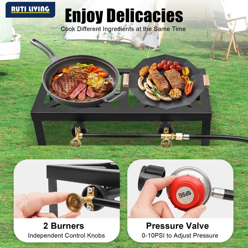 Draagbare 1/2-pits gasfornuis  - Home Cooking Gas recensie en prijs